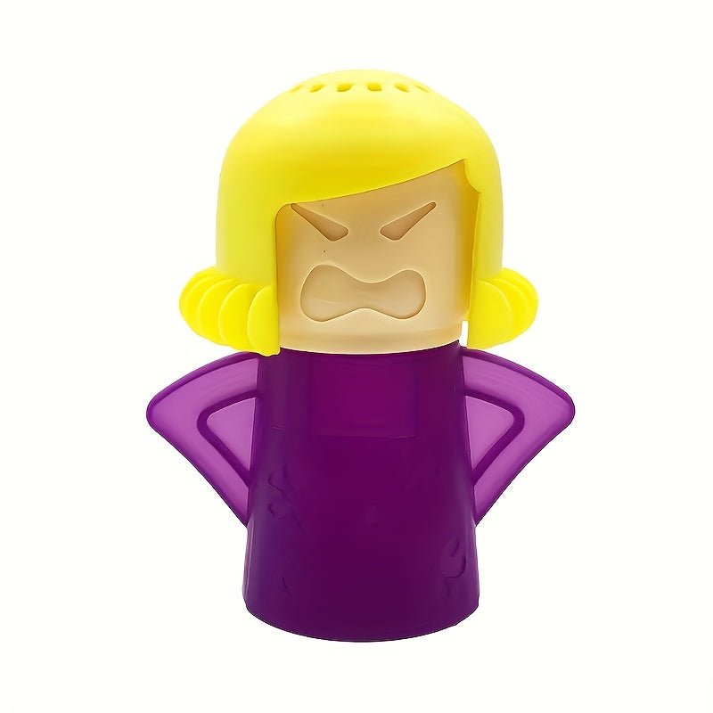 Angry Mama: Limpador de Micro-ondas com Vapor – Eficiente, Sem Químicos e Super Divertido!