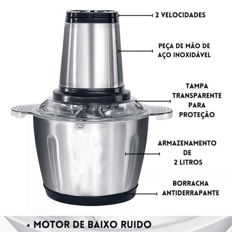 Pica Tudo Inox - Cozinha Prática