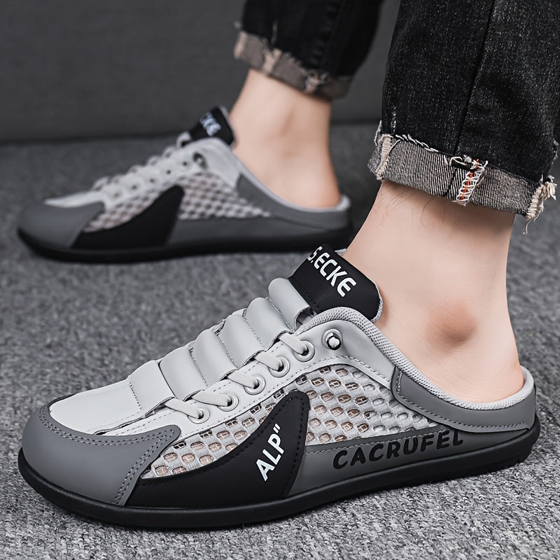 Sandálias de Salto para Homens - Estilo Casual com Material PU Respirável e Sola de PVC Durável