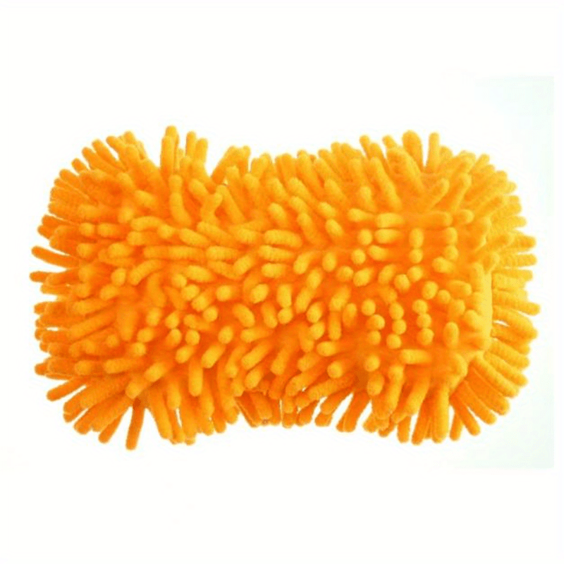 Luva para Lavagem de Carros de Microfibra Chenille Ultra-Absorvente.