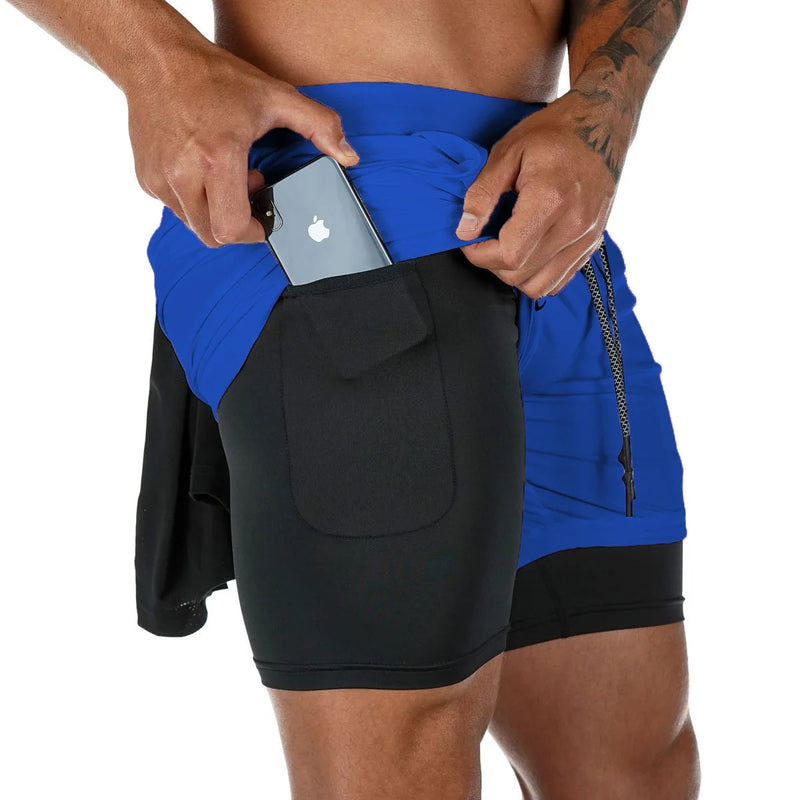 Shorts de Corrida Camuflados para Homens - Variante: Verde Camuflado