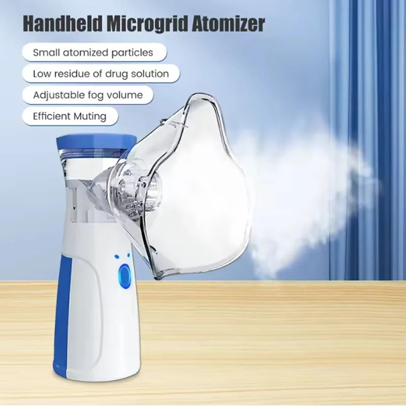Nebulizador Médico Portátil USB – Alívio Silencioso e Poderoso para Sua Respiração, a Qualquer Hora e Lugar!