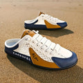 Sandálias de Salto para Homens - Estilo Casual com Material PU Respirável e Sola de PVC Durável