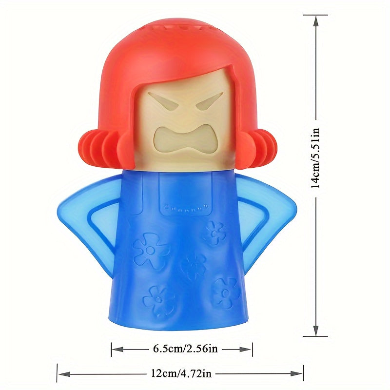 Angry Mama: Limpador de Micro-ondas com Vapor – Eficiente, Sem Químicos e Super Divertido!