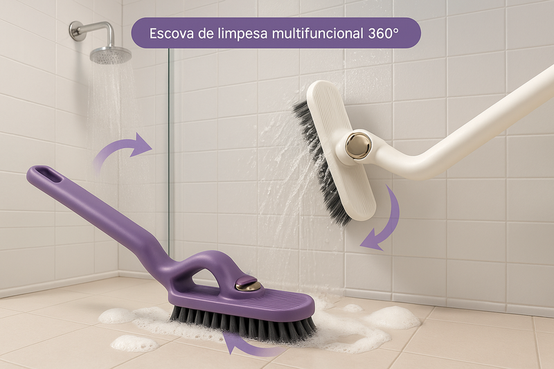 Escova de limpeza multifuncional 360°