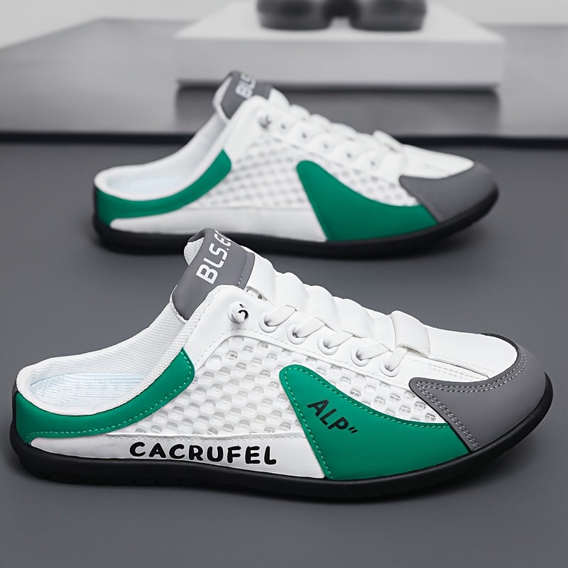 Sandálias de Salto para Homens - Estilo Casual com Material PU Respirável e Sola de PVC Durável